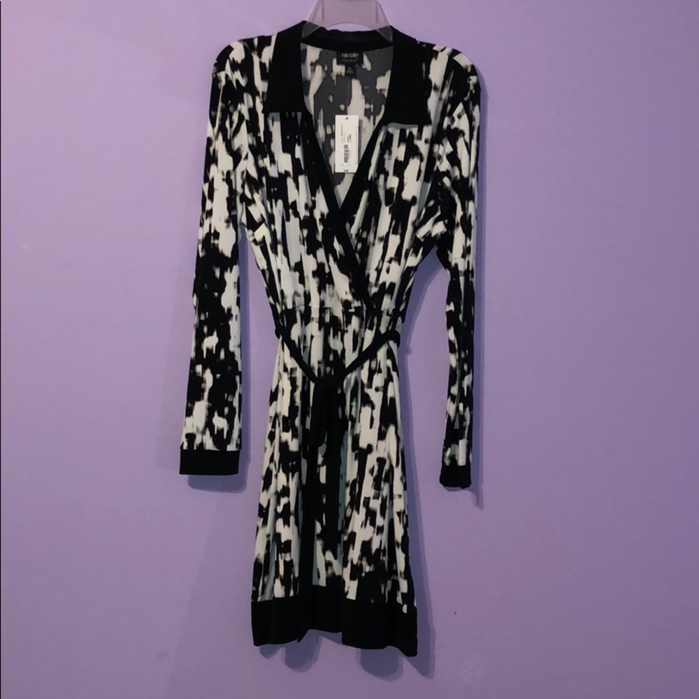 Brand new black and white dress